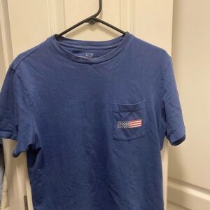 Vineyard Vines Blue Pocket T-Shirt